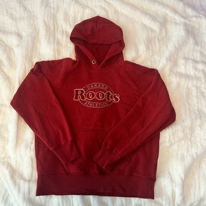 ROOTS Heavy Weight Red Hoodie - Large